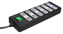 SaySure - PC Laptop 12 Port USB 2.0 Hub with Micro USB DC Port
