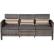 miozzi Divano da Giardino 3 Posti 173x68x78 cm Reginald
