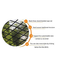 WaiMin Rete di sicurezza for bambini Balcone BHH Rete di protezione for bambini Sicurezza esterna, Nero Bambini Pet Protezione del gatto Rete Balcone Scala sicura Rete tessuta Corda for camion Rete fo