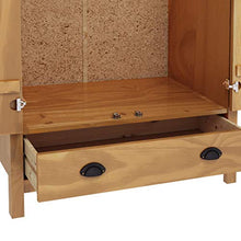 FAMIROSA Armadio a 2 Ante Hill Range 89x50x170 cm Legno Massello di Pino
