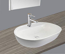 KERAMIK Lavabo ovale in ceramica, 500 x 380 x 120 mm