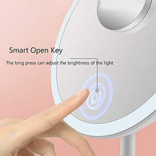 Bxiaoyan Specchio cosmetico Multi-funzione LED Protezione Ambientale Migliorata ABS Materiale Specchio for Il Trucco Intelligente Interruttore Tattile 5 Volte Lente Di Ingrandimento Cremagliera Funzio