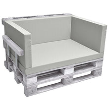 Beautissu Cuscino spalliera per divani con bancali Eco Pure 120x40x8cm per divanetti e panche da Giardino Grigio Chiaro