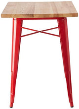 Premier Housewares Aldgate tavolo, in metallo, colore: rosso
