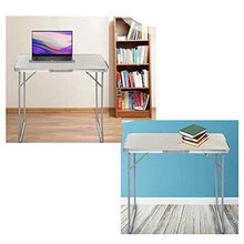 AWJ Tavolo Pieghevole con Maniglia per Il Trasporto Facile da Pulire e Piegare, Adatto per Giardino, Feste, Barbecue, Portatile, Risparmio di Spazio, Leggero, Durevole