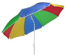Spetebo - Ombrellone da spiaggia, 180 cm, colorato con giunto snodato