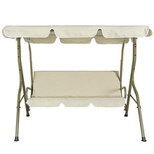 Oumefar Telo Parasole Rigido per Parasole Telo Parasole 210D Tessuto Oxford Doppio per Balcone familiare(Beige)