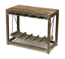 DanDiBo 9202-R - Portabottiglie in legno marrone con ripiano da 47 cm