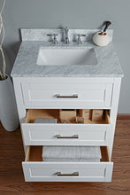 RUBEZA 750mm Harper Bagno Vanity, Bianco Marmo Italiano Carrara Top