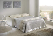 Casarreda Store Divano Letto 3 posti trasformabile MOD. Elisa in Ecopelle Beige