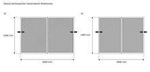 paramondo Zanzariera-parete laterale per Deluxe gazebo da giardino, antracite - linguette bordeaux, pacco da 4