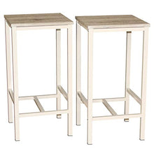 yelloo MOD. Brasil Set 2 SGABELLI Bar Beige Sgabelli Alti Sgabelli da Bar Arredamento Mobili Cucina