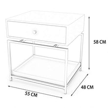 AINIYF Comodino Camera da Letto Comodino Armadietto Mobili multifunzionali con cassetto in Tessuto for Camera da Letto (Color : Black)