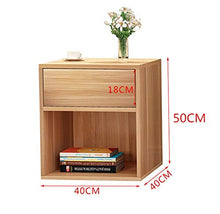 Comodino autoelastico con cassetti e vani a Giorno Armadietti Comodino semplici Armadietti Soggiorno 40X40X50CM