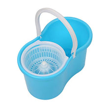 SSAYY Mop Set di Secchielli per Mocassino con Rotazione A 360 Gradi Ruota per Pulizia in Microfibra Mocio per Pavimento Rotante Facile da Strizzare   con 2 Teste per Mop in Microfibra