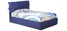 Goldflex - Letto Imbottito Contenitore MOD. Juanita, Compresa Rete Ortopedica Piazza E Mezza 120x200 Sollevamento Verticale e Pistoni a Gas, Rivestimento Alessia 20 Grigio, SFODERABILE Made in Italy