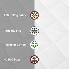 Sunshine Comforts - Coprimaterasso trapuntato per letto king size, facile da pulire, 30 cm di profondità, anallergico e antiacaro (King)