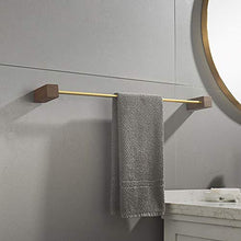 Hancoc - Portasciugamani da parete, in ottone, colore: marrone