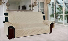 La Bella Casa Copridivano Happy Trapuntato Imbottito Divano salvadivano (Beige, 3 posti) - Arredi Casa