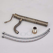 Faucet-4456 Lavabo da Bagno Vintage Intagliato Rubinetto Rame Antico Rubinetto Caldo E Freddo