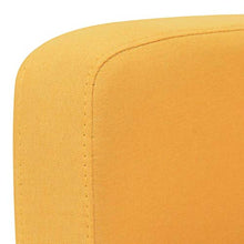 FAMIROSA Divano a 3 Posti 180x65x76 cm Giallo