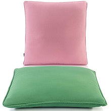DYNMC you Cuscini da Esterno Idrorepellenti - Cuscini per Esterni Verde/Rosa con Copertura in Tex Oeko di Alta qualità 40x40 cm - Cuscini da Giardino e Balcone
