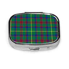 Scatola quadrata per pillole Macintosh Caccia Tartan alla moda pillola organizer da viaggio per pillole integratori vitamine