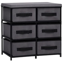 vidaXL Armadietto con 6 Cassetti 55x29x55 cm Grigio in Acciaio