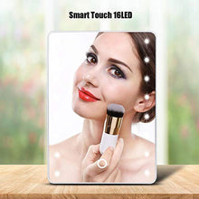 BGDR Specchio per Il Trucco, Specchio per Il Trucco del Touch Screen Specchio cosmetico Illuminato da Tavolo dimmerabile da 16 LED
