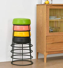Mobili per la casa e Giardino Sgabello di Trucco di Modo/Sgabello di Trucco Domestico/Sgabello Rotondo del Ferro per Il sofà del banco del sofà del Salone Ottomani da Cucina (Colore : Green)