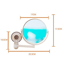 Dasorende Specchio Da Bagno Specchio Cosmetico Ingrandimento 1X / 3X Ventosa Specchio Da Trucco Regolabile Specchio Da Bagno un Doppia Faccia