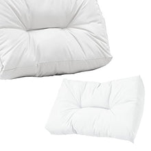 [en.casa] Divano Paletta - a 5 posti con Cuscini - (Bianco) Set Completo incl. bracciolo e Schienale