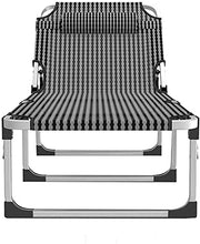 CDFC Pieghevole reclinabile Sole Lettino Giardino Camping Bed Sedia Accompagnatore Bed Letto Sun Regolabile in TextOline