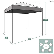 AIRWAVE Essential - Gazebo Pop-up Senza Lati, 3 x 3 m, Colore: Beige