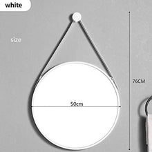 KOHLMO Specchio da Bagno Tondo Specchio per Il Trucco a Parete Specchio da Parete Bagno Camera da Letto Specchio di Vanità Telaio in Alluminio
