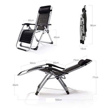 Hfyg Lettino Prendisole Sedia a Sdraio per Patio Pieghevole a gravità Zero Sedia da Giardino Pieghevole a Sdraio per Esterni da Campeggio con Cuscini 200kg Chaise Longue (Color : Brown)