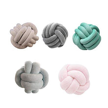 shuxuanltd Paracolpi Treccia Paracolpi Lettino Treccia Cuscini Divano Cuscini per Divano Cuscino per Divano Decorazioni per La Casa Cuscino Morbido Cuscino Fluffy Cuscino Annodato Grigio Chiaro