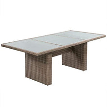 SKM Set da Pranzo da Giardino 11 pz in Polyrattan Marrone