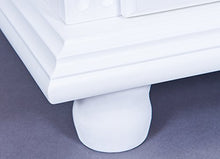 Esidra Eureka Armadio 2 Ante e 2 Cassetti, Pino, Bianco, 140x116x57 cm