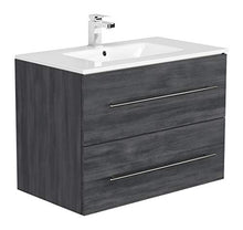 Set di mobili da bagno OPTIMO 80cm (5 pezzi) grigio grafite