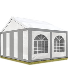 TOOLPORT Tendone per Feste 3x4 m Gazebo Party per sagre, mercati ca. PE 240 g/m² Bianco-Grigio