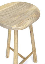 Sgabello da bar Elm per casa e giardino, naturale, 70 cm di altezza x 42 cm di larghezza x 46 cm di profondità