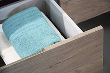 Randalsa Mobili Baltic 60 cm | Oak Chicago | Mobile con 2 cassetti + Piano lavabo + lavabo da appoggio