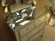 Port de Soller Furntiure Valetta - Cassettiera con 4 cassetti, colore: Argento