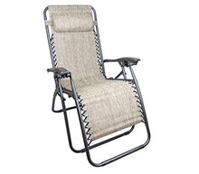 Mediawave Store Sedia Sdraio Grigio EVERTOP 485323 gravità Zero Totalmente reclinabile
