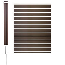 Mendler Pannello supplementare frangivento Privacy Sarthe WPC 188cm Marrone