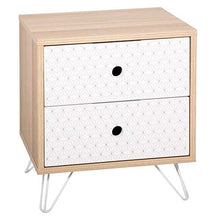 Comodino 2 cassetti "Effy"