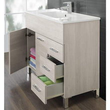 FERIDRAS Mondo Composizione Bagno, Legno_Composito, Multicolore, 46.5x101x84 cm