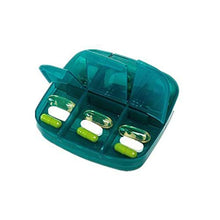 Contenitore per pillole con contenitore per medicina con multi borsa portatile, scatola verde con borsa