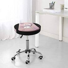 Snoopy - Coprisgabello rotondo per sedia da bar, lavabile, elastico, per sgabelli rotondi da 35,6 cm